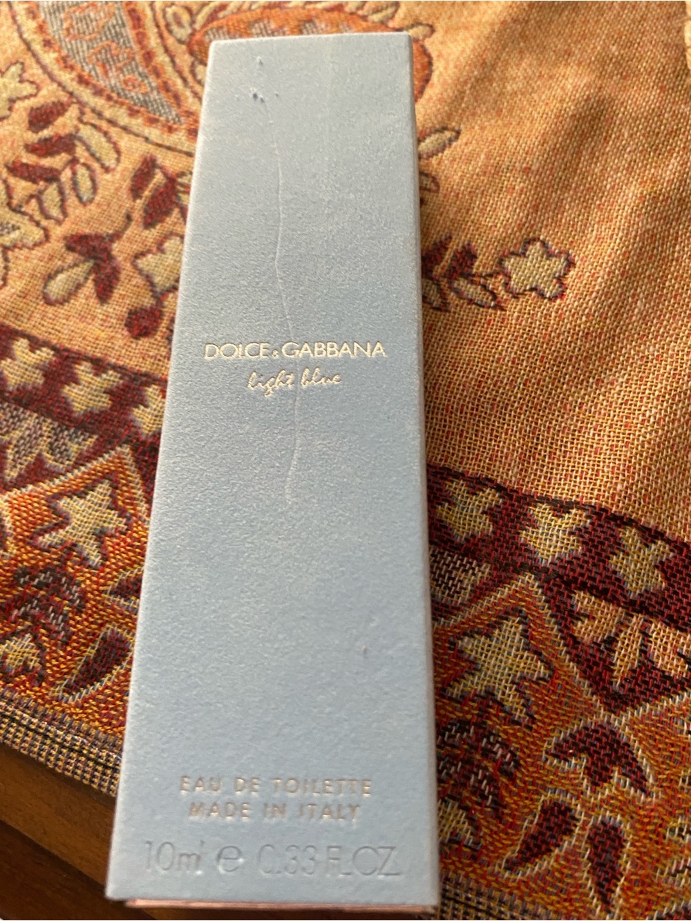 Dolce & Gabbana Light Blue - Pale Blue Box with Gold Lettering